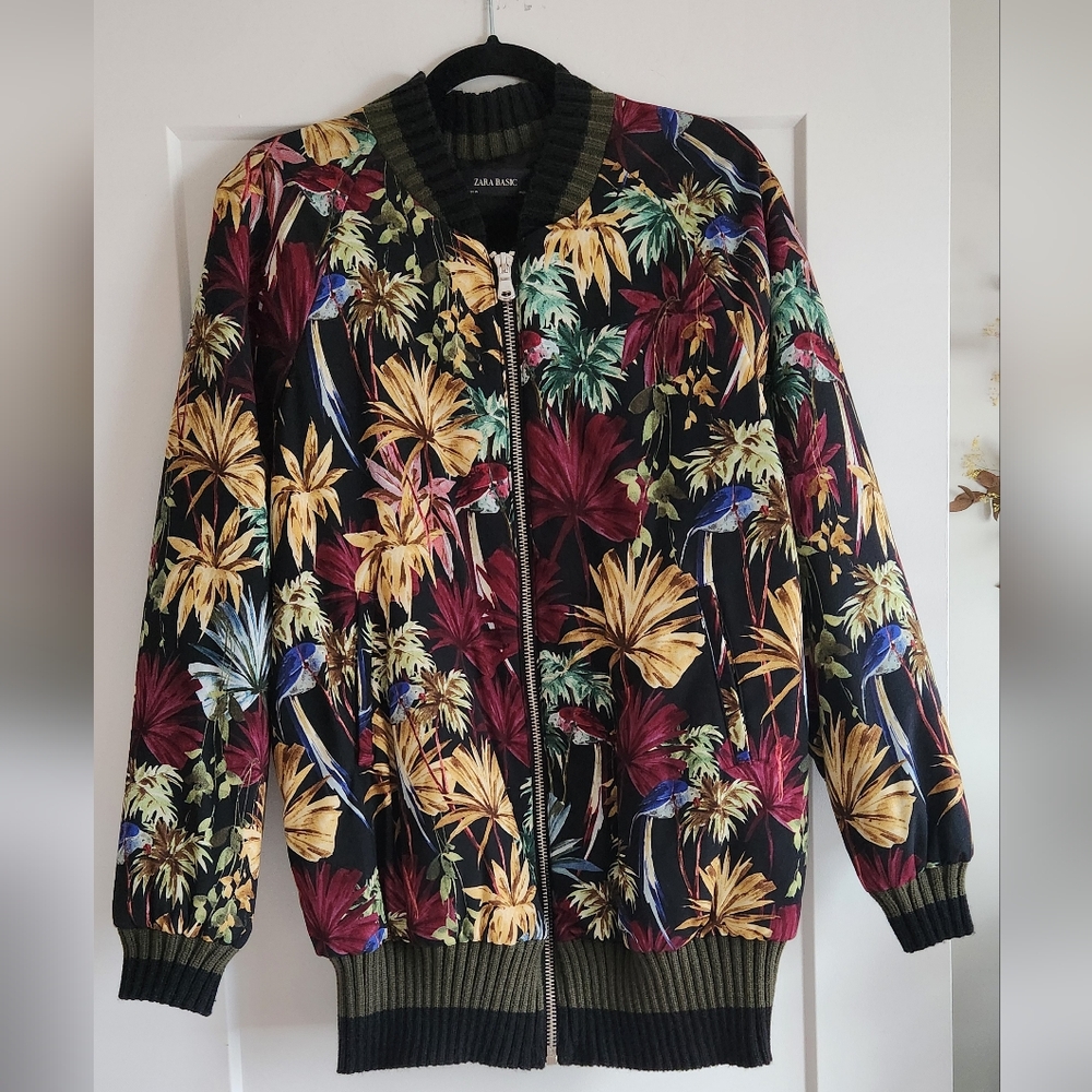 🌴NWOT🌴 Zara Mid-length Bomber Jacket, Size S